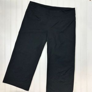 Zella black wide leg crop yoga pants 12